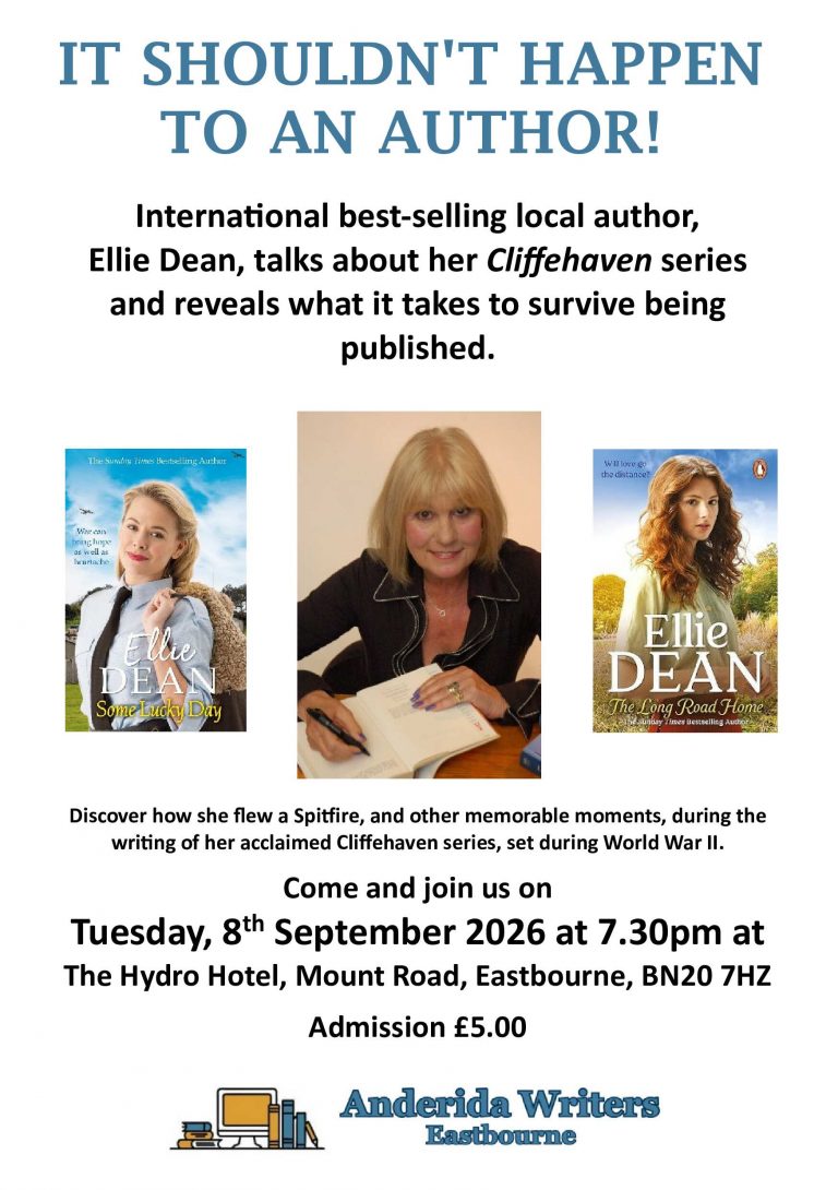 Flyer for a talk by Ellie Dean